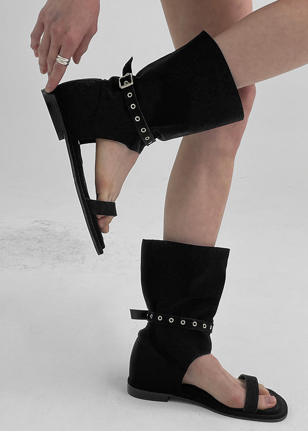 Tidy Eyelet Suede Mid Boots