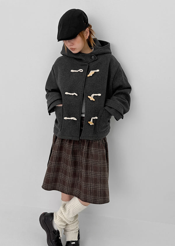 Bollen Duffel Quilted Hooded Short Coat (1 Oz)