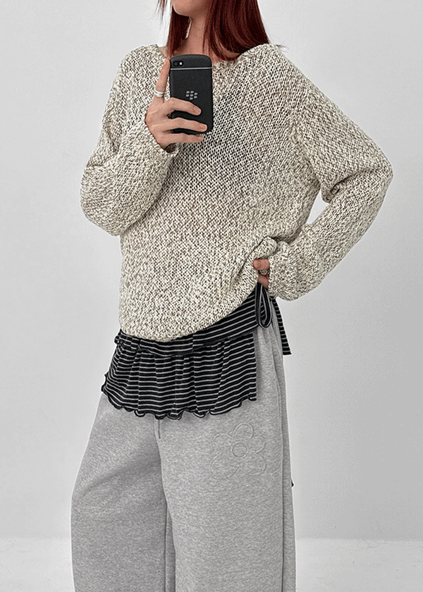 Kamiren Set - Boatneck Knit, Belt