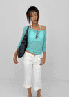 K-dump Set - Summer Long Sleeve T-shirt, Bra Top