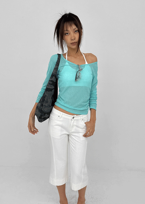 K-dump Set - Summer Long Sleeve T-shirt, Bra Top