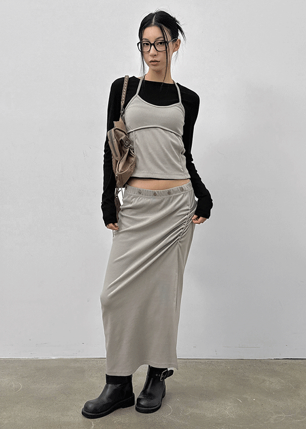 Lucky Set - Halter Neckline, Long Skirt