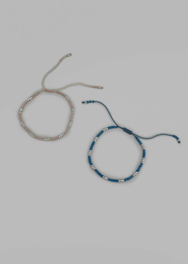 (SILVER 925) Lacoupe Freshwater Pearl Knot Bracelet