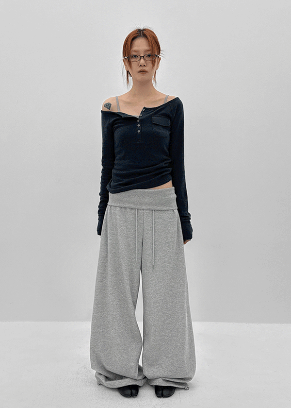 Atone Folding Wide Training Pants