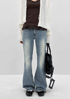 Romhat Low-waist Washed Bootcut Denim Pants
