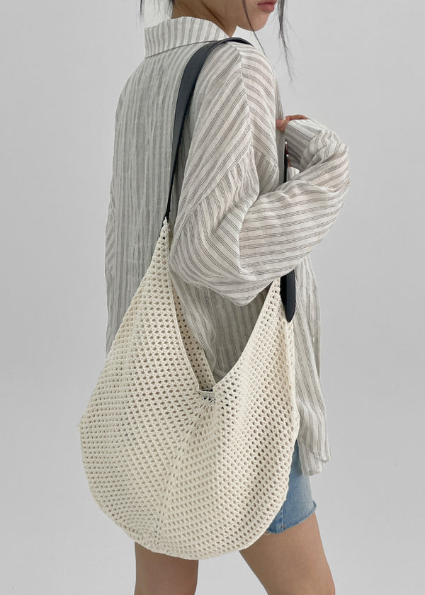 Robkey Net Knit Crossbody Bag