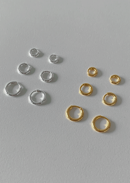 925純銀合頁耳環