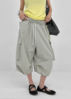 (UNISEX) Lidoff Nylon Cargo Half-length Pants