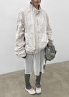 (UNISEX) Bracken Shirring Two-way Nylon Jumper