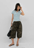 (UNISEX) GeulEum Camo Bermuda Banding Pants