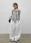 (UNISEX) Pureng String Wide Elastic Waist Pants