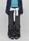 (UNISEX) Lamua Nylon Wide String Pants