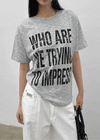 (UNISEX) Patam Lettering Short Sleeve T-shirt