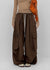(UNISEX) Char Nylon Cargo String Pants