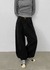 (UNISEX) Kelnom Stitch Wide Cotton Pants