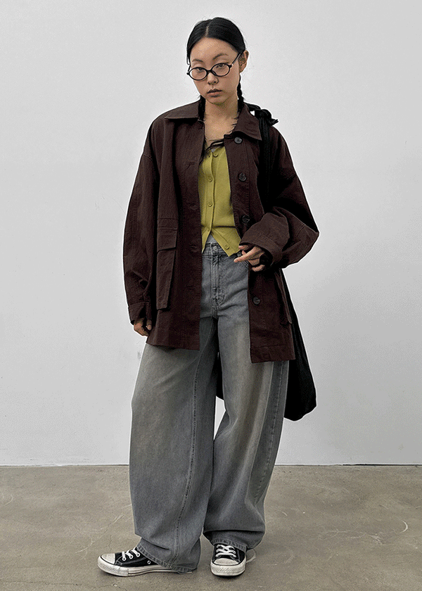 Sasaki Washed Wide Denim Pants