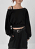 Eldito Off-shoulder Crop Man-to-man