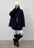 Etoning High-neck Wool Half Coat