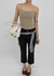 Shupong Henley Neck Lace Crop Sleeveless (Built-in Cap)