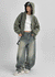 Decat Cut Balloon Wide Denim Pants