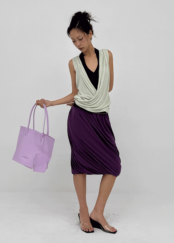 Tisu Draping Wrap Sleeveless