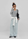 FKA Summer V-neck Long Sleeve Tee