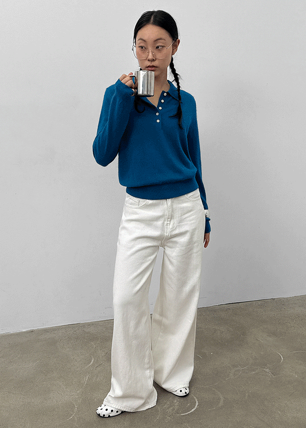 Kinte Daily Wool Collar Knitwear