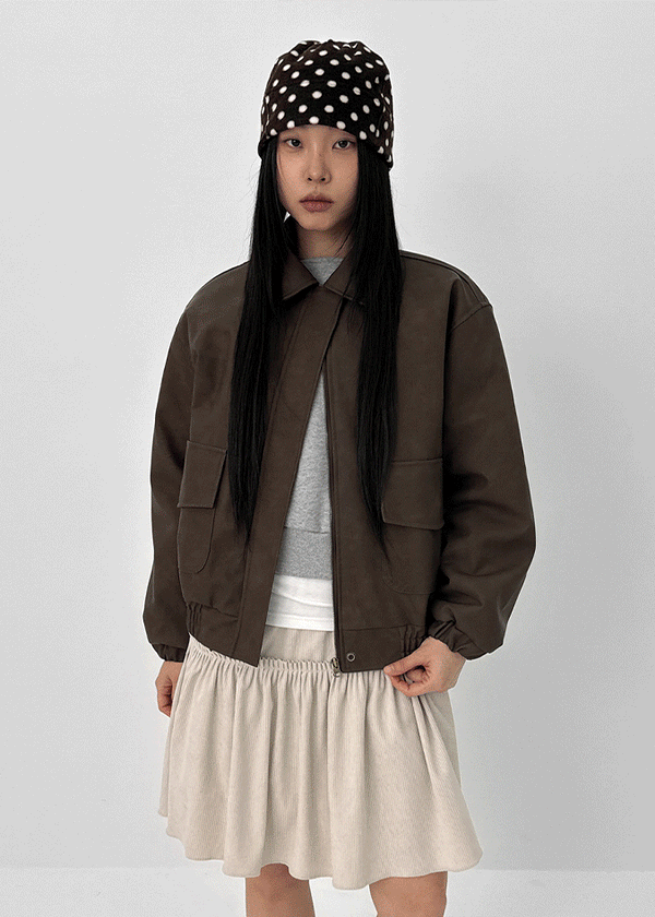 Reark Dumble Leather Jumper