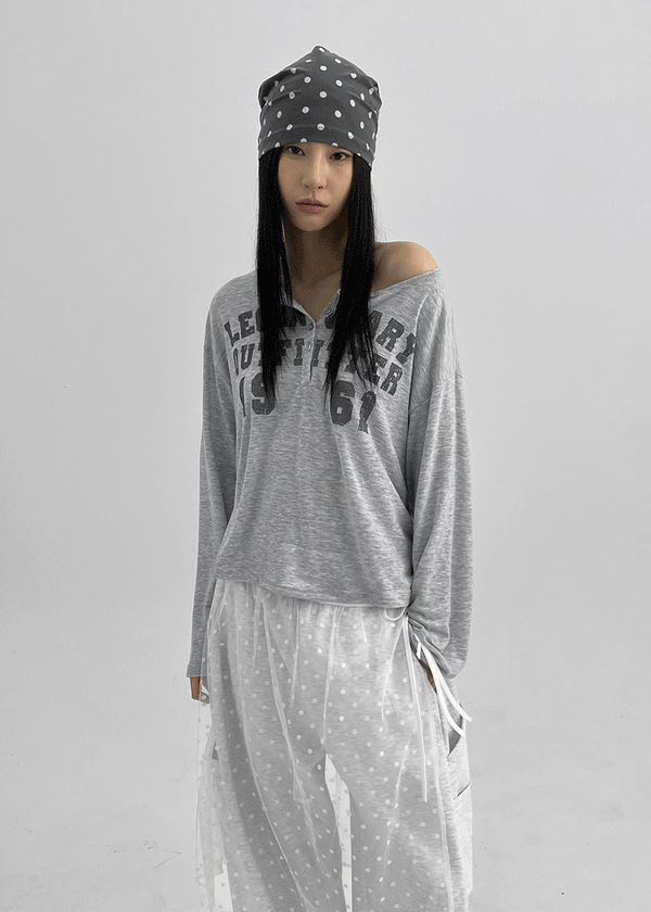 Loonky Loose Fit Graphic Long Sleeve Tee