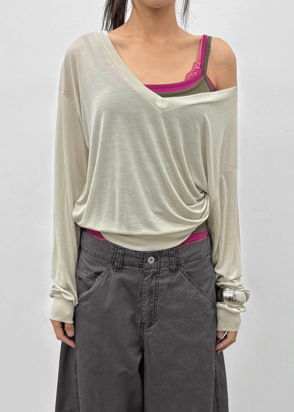 York Deep V-neck Summer Sweatshirt