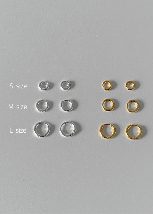 925純銀合頁耳環