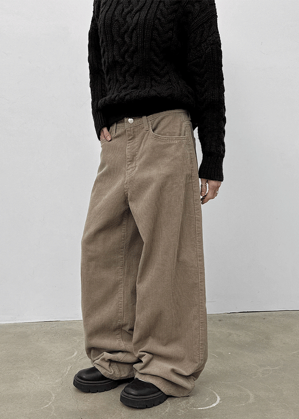 Dekel Wide Corduroy Cotton Pants