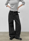 Clone Stripe Wide Cotton Pants