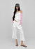 Cup Button Capri Elastic Pants