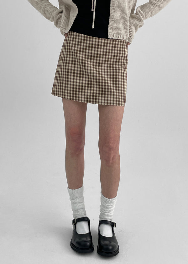 Sseulita Check Mini Skirt
