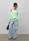 Mayum Washed Wide Denim Pants