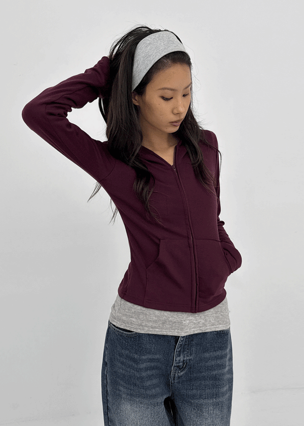 Jaban Warmer Slim Fit Zip-up Hoodie