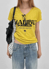 Millenni Lettering Pocket Short Sleeve T-shirt