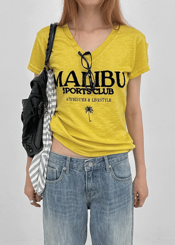 Millenni Lettering Pocket Short Sleeve T-shirt