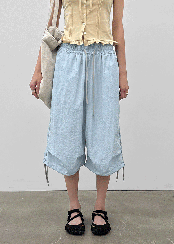 Tensing Track Nylon Capri Pants