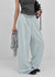Titeon Linen Elastic Waist Wide Pants