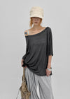 Chaser See-through Off-Shoulder Short-Sleeve Tee