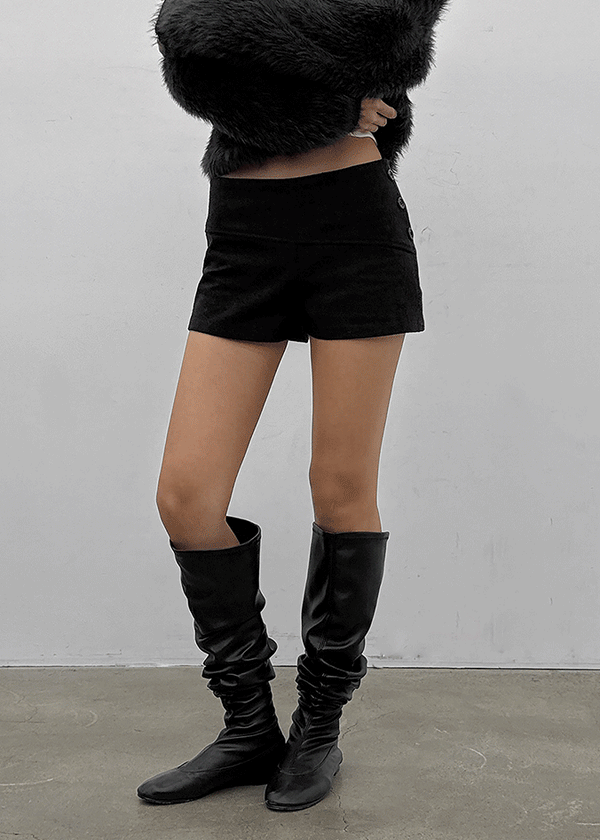Epitome Low-waist Button Cut Shorts