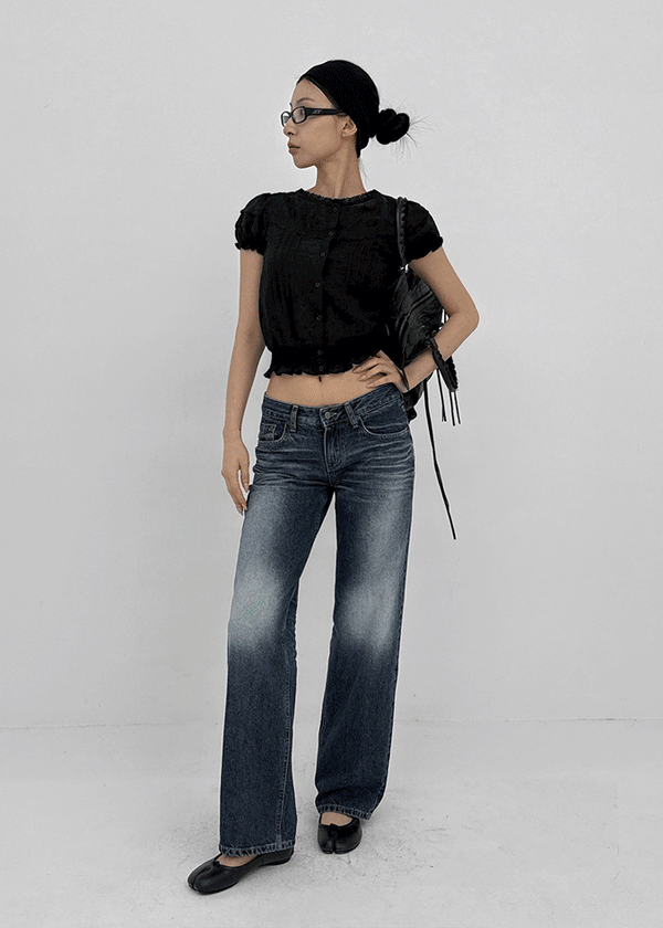 Zect Low-waist Straight Denim Pants