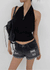 Loire Button Halter Sleeveless