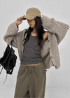 Lazzi Oversized Knit Cardigan