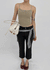 Shupong Henley Neck Lace Crop Sleeveless (Built-in Cap)