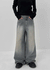 Oladi Washed Wide Bootcut Denim Pants