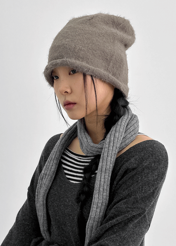 Ringkill Hairy Roll-up Beanie