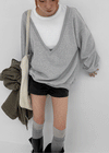 Queria Deep V Sweatshirt